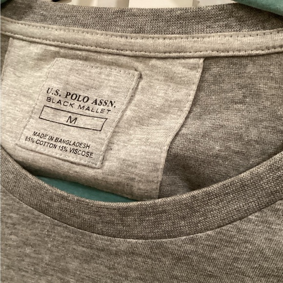 U.S. Polo Assn. Gray Long Sleeve Shirt “Black Mallet” Collection - Picture 3 of 6